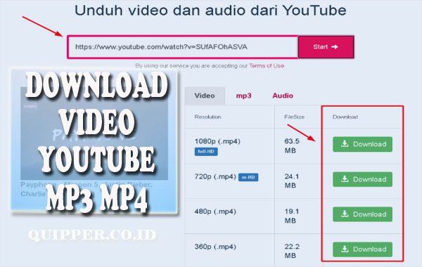Cara Download Video MP3 MP4 Dari Youtube Via Ponsel Android dan PC